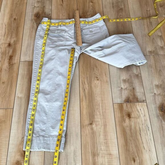 🔥FIRM🔥 Ann Taylor Loft Ankle - Capri Pants Tan-Khaki Size 8 - Picture 3 of 11